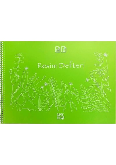 Gıpta Eco Spiralli Resim Defteri 35x50 25 Yp.