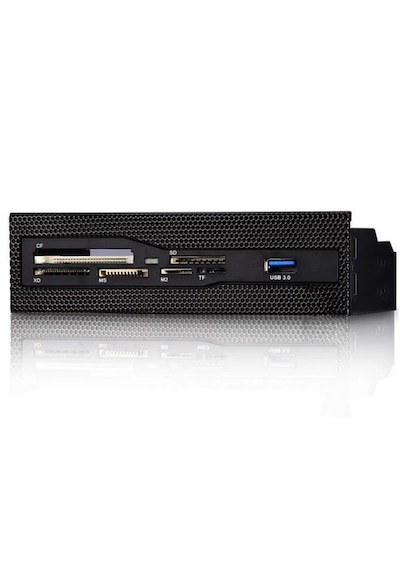 6087 Usb 3.0 Ön Panel 5.25 İnç Dahili Kart Okuyucu Cf Sd Tf Ms M2 Xd Çoklu Medya