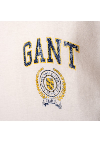 Gant Erkek T-shırt 2003262-130 2003262-130 Krem Krem