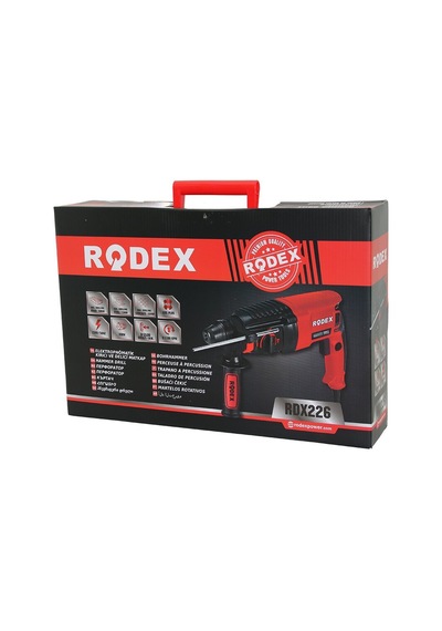 Rodex Rdx-226 Elektropnömatik Kırıcı Ve Delici Matkap 800w Ahş:30mm-bet:26mm-mtl:13mm 0-1100rpm