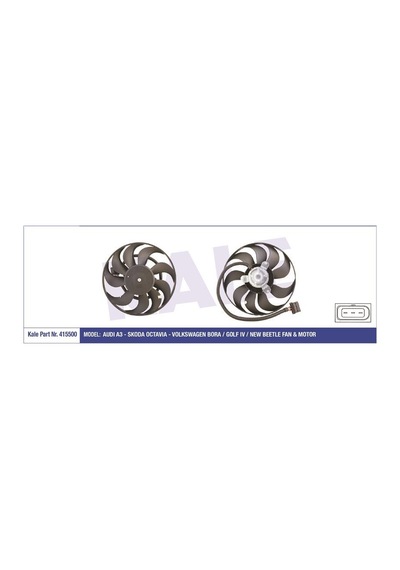 KALE 415500 FAN MOTORU GOLF IV 98- BORA 98- POLO IV 01- FOX 05- B