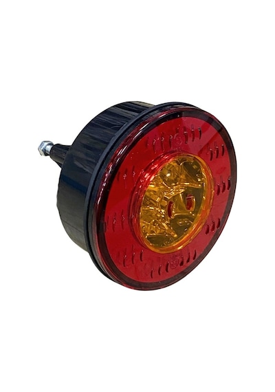 24v Sinyal Lambası Reflektörlü Sarı 6 Ledli Yuvarlak 98 Mm