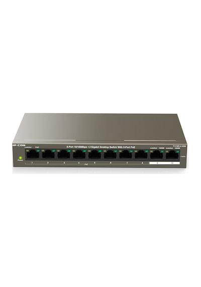 Ip Com F1110P 8 102W Unmanaged.8*10/100Mbps 2*10/100/1000Mbpsdesk