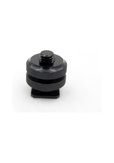 Fotga V12 3/8" Erkek Vida To Hot Shoe Çevirici Siyah