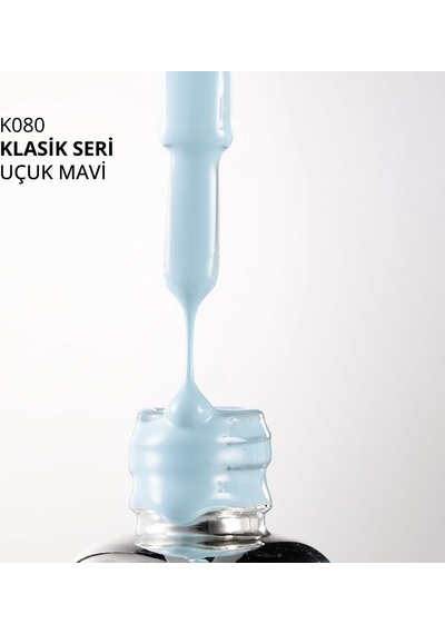 Kalıcı Oje K080, Uçuk Mavi, 10 Ml