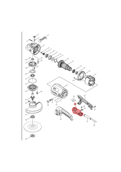 Makita GA7020 Şalter Tetik Switch Ürün Kodu 650102-8