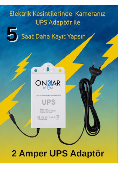 12 Volt Voltaj Korumalı Şarjlı Güç Kaynağı Ups Kamera Adaptörü 12 Volt Voltaj Korumalı Şarjlı Güç Kaynağı Ups Kamera Adaptörü