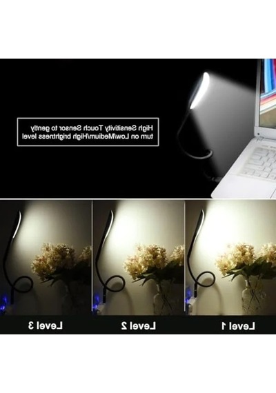 14 Led Işık Ve Ayarlanabilir Parlaklık Özellikli Usb Masa Lambası .