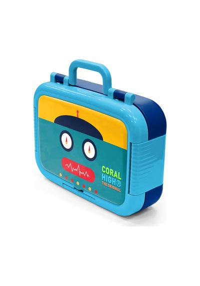 Coral High Kids Lacivert Robot Desenli Paslanmaz Çelik Beslenme Kabı 39223 Lacivert