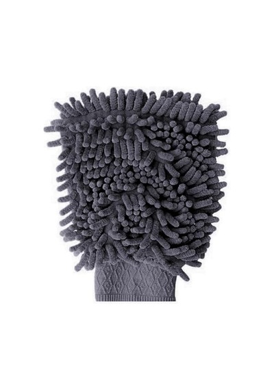 Microlüks Şönil Mikrofiber Oto Yıkama Eldiveni, Gri Renk, 20 X 24 Cm. 256