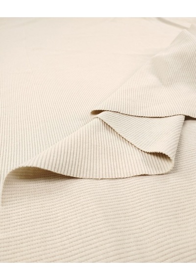 Bej Renkte Kaşkorse Ribana Kumaş Manşetlik & Yakalık En: 100cm-12347