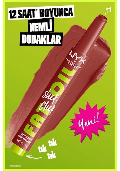 Nyx Professional Makeup Fat Oil Slick Click Parlatıcı Dudak Balmı 04