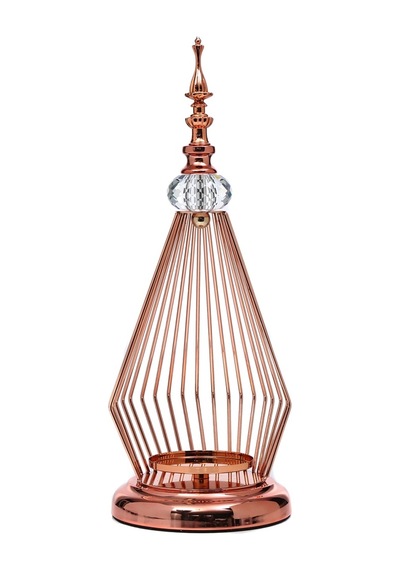 Vitale Prizma Dekoratif Mumluk Bronz 15x14x37 Cm Ak.je0069