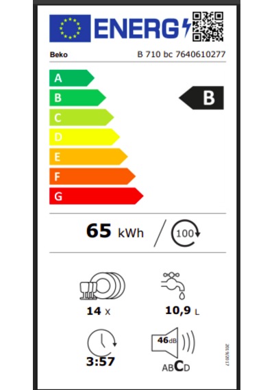 Beko B 710 BC Elite Serisi Solo Bulaşık Makinesi