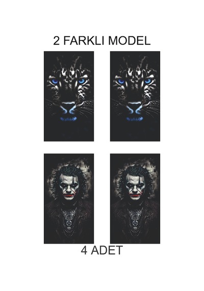 Güçlü Görünüm Kapı Direk Folyo Sticker Etiket