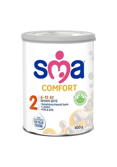 Sma Comfort 2 Bebek Devam Sütü 400 G 6 Kutu