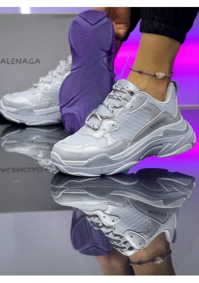 Terraflex Haki Kalın Taban Günlük Sneaker Gri