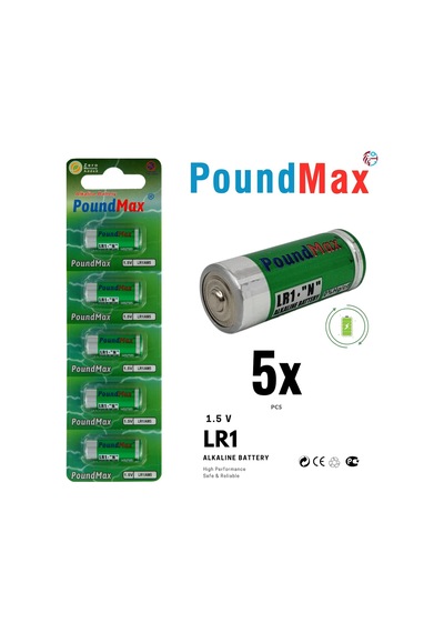 Lexroo 5 Adet 910a Lr1 1.5v Alkalin Pil