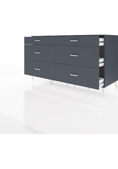 Kronos Konsol 6 Çekmeceli 176x59x99 Antrasit-antrasit Antrasit-antrasit