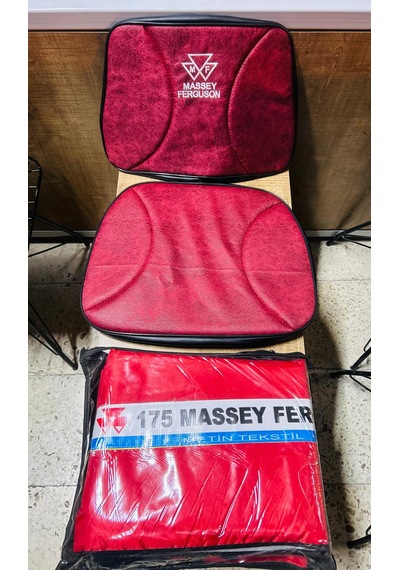 Massey Ferguson 175 Kırmızı Branda Ve Massey Ferguson Armalı Düz Koltuk Kılıfı