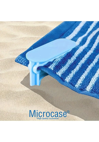 Microcase Dış Mekan Plaj Havlusu Çarşaf Vb Şeyler İçin Sabitleyici Kıskaçlı Aparat - Al5304 4 Adet Turuncu