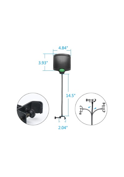 Larkin Pf02 Geniş U Pop Filtre - Pop Filter