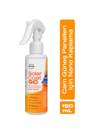 Nasiol Solarcoat Gc Temperli Cam Güneş Panelleri İçin Gelişmiş Nano Kaplama-150ml