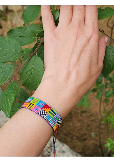 Harmel Jewelry Miyuki Renkli Rengarenk Bileklik Çok Renkli