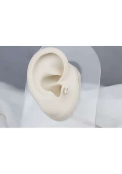 Glorria Altın 3 Baget Tragus Piercing Çok Renkli 34793090