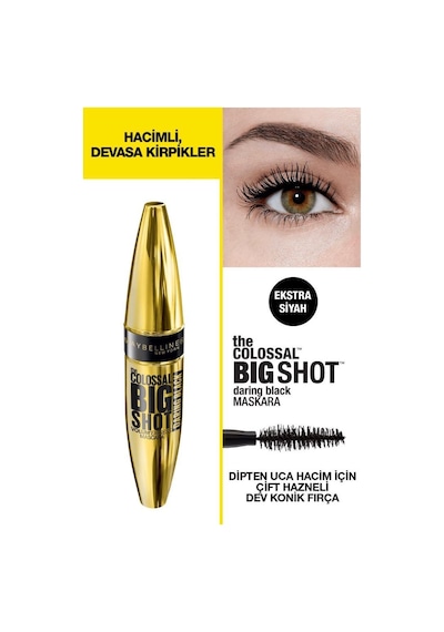 Maybelline Big Shot Daring Black Maskara+Colossal Kajal