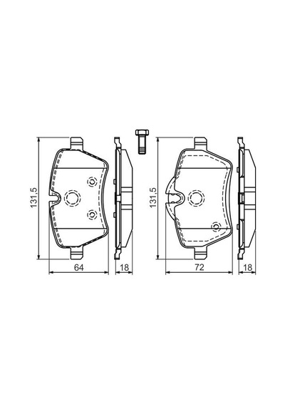 Mini Cooper S R53 1.6 2004-2006 Bosch Ön Balata