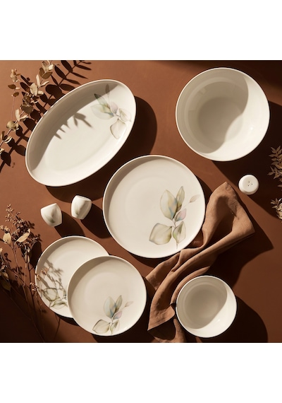 Jumbo Leaf Verdance 29 Parça 6 Kişilik Yemek Takımı Beyaz