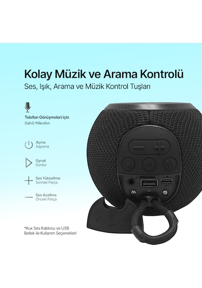 2bh15s Ttec Bomb Taşınabilir Kablosuz Bluetooth Hoparlör