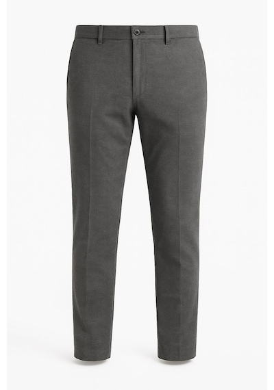 Classics Men Captiva Klasik Fit Likralı Erkek Kanvas Pantolon - 7413 gri