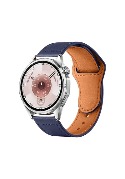 Huawei Watch Gt6 46mm İle Uyumlu Premium Classic Deri Görünümlü Kordon
