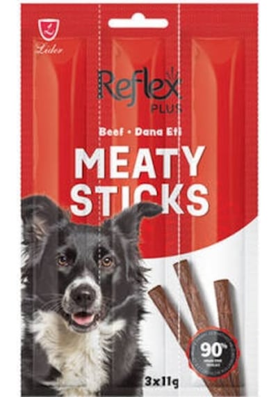 Meaty Sticks Biftekli Tahılsız Köpek Ödül Çubuğu 3x11 Gr