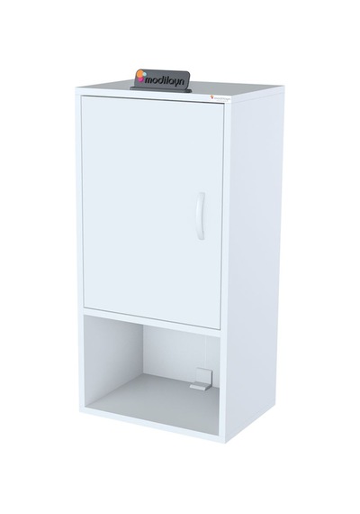 Şile Asma Dolap 50 X 88,4 X 32,5 Cm Makine Üstü Dolap Çamaşır Makinesi Üstü Dolabı Beyaz