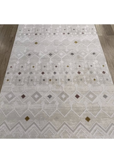 Hoom Rugs Dekor 1056 Multi Kaymaz Taban Antibakteriyel Modern Akrilik Halı Çok Renkli