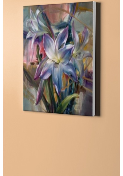 Webstyle Sayılarla Boyama Seti Kasnaklı Mor Zambaklar 40 X 50 Cm