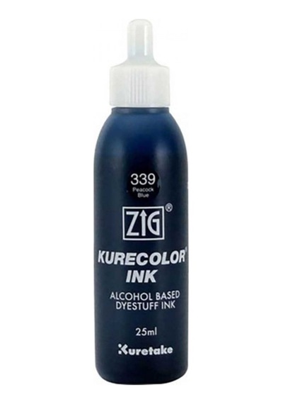 Zig Kurecolor Refill Ink Mürekkep 25ml 339 Peacock Blue