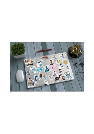 Laptop Ve Tablet İçin Messi Sticker Seti - Yaratıcı Tasarım Abanoz