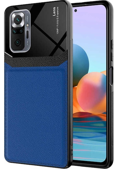 Xiaomi Redmi Note 10 Pro Kılıf Zore Emiks Kapak Lacivert