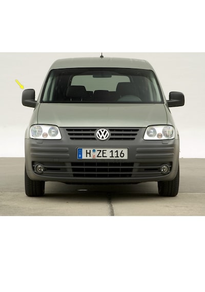 VW Caddy 2004-2010 Sağ Dış Dikiz Aynası Kapağı Siyah 7H1857528A
