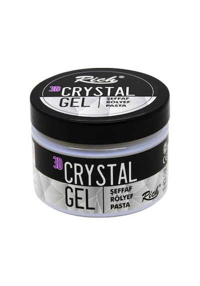 3d Cristal Gel Rölyef Pasta 1377 Şeffaf 150 Gr