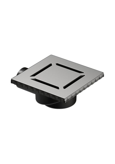 Duş Kanalı Yandan Çıkışlı 15x15 Cm Dk 100 Kapak Mat Krom Çok Renkli