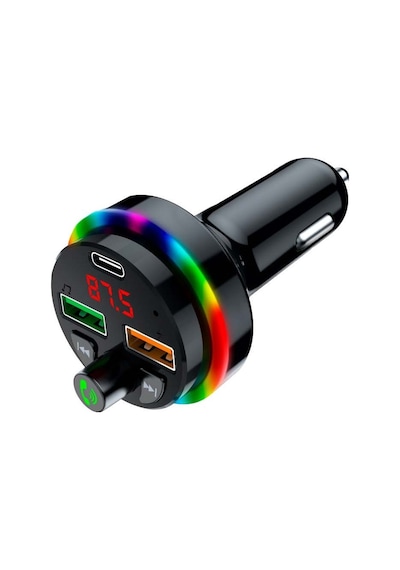 Sprange Stf1 Rgb Işık Pd 25w Qc3.1a Şarj Bluetooth Fm Transmiter
