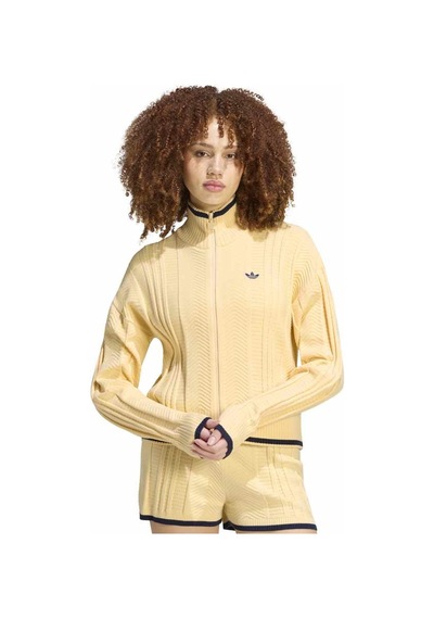 Adidas Knıt Kadın Spor Eşofman Üstü - Kr7047 Sari
