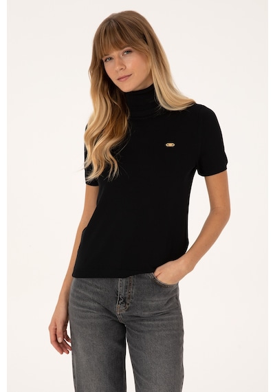 U.S. Polo Assn. Kadın Siyah Boğazlı Kazak 50314835-VR046