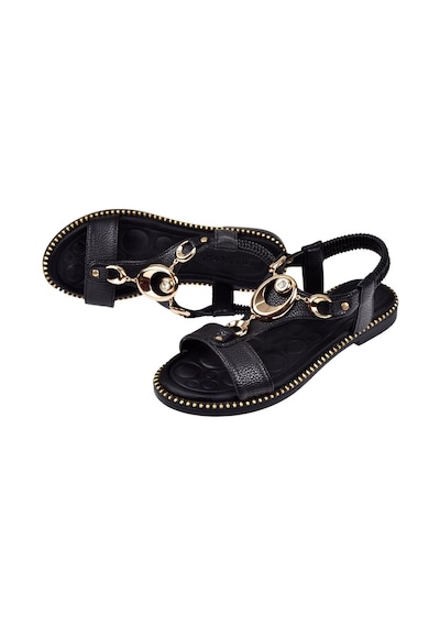 Castle Black Comfort Kadın Sandalet Cb-35307 Siyah Siyah
