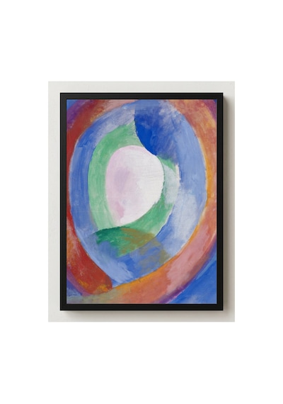 Modern Sanat Delaunay Dairesel Formlar Ay Çerçevesiz Poster 21x30 Cm A4 Tablo Modern Sanat